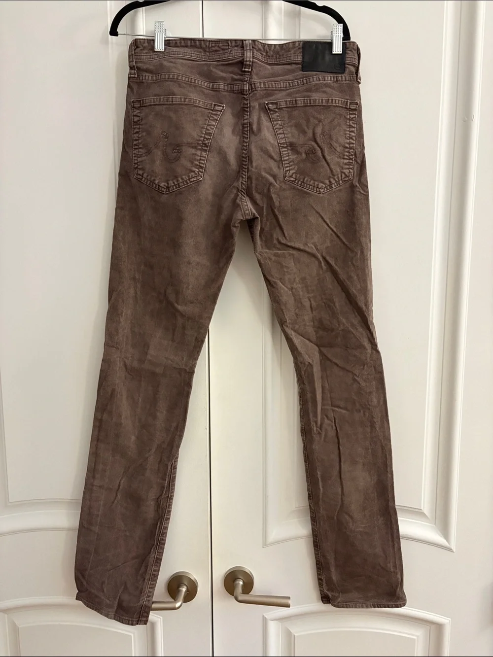 AG Adriano Goldschmied The Matchbox Slim Straight Corduroy Pants Size 33 - Picture 5 of 8